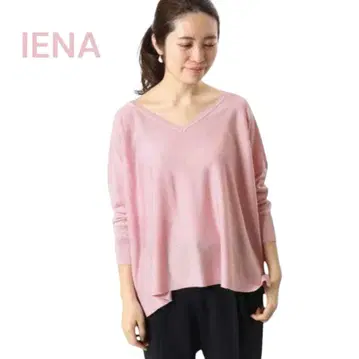 IENA 이에나 실크 100% 니트 핑크
