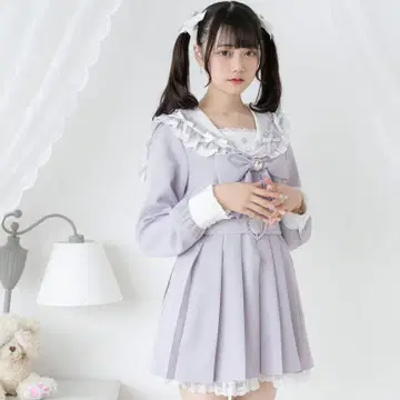 유메텐보 디어마이러브 원피스 보라색 지뢰 양산형