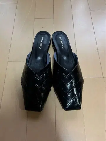 [ 새상품급 ]  HIMIKO 블랙 뮬 25cm