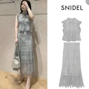 SNIDEL 스나이델 셋업 레이스 원피스