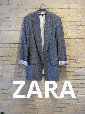 ZARA 인기 데님색 테일러드 자켓 S