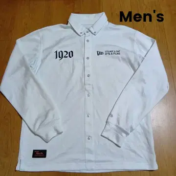 NEW ERA 뉴에라 남성용 골프웨어 긴팔 피케 셔츠 L