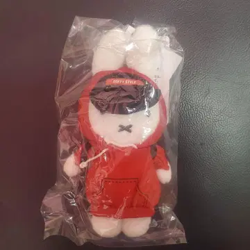미피 스타일 스케이트보드 미피 빨간색 봉제 인형 볼체인 새상품