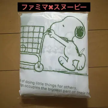 [미개봉 새상품] 스누피 SNOOPY 비닐봉투풍 에코백 패밀리마트 한정판