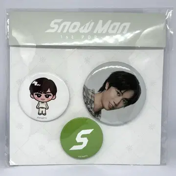 SnowMan 스노우 팝업 캔뱃지 세트 아베 료헤이 한국