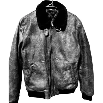 ZARA 블랙 계열 페이크 무스탕 플라이트 자켓 US M 사이즈