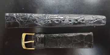 크로커다일 천연 가죽 벨트 블랙 L-1
