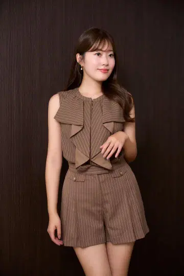 herlipto Fleurine Ruffle Blouse & Shorts