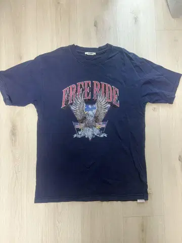 FREE RIDE 독수리 그래픽 T셔츠 roial 빈티지 사양