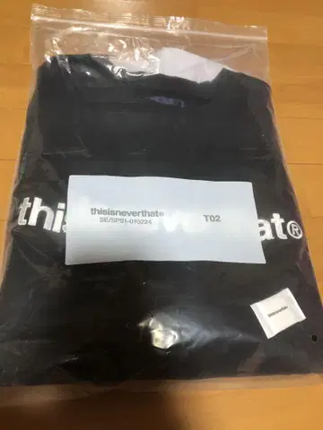 thisisneverthat 네버더 맨투맨 블랙 자수 로고 L