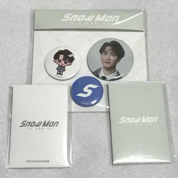 SnowMan 팝업 카드팩 A B 캔뱃지 와타나베 쇼타 한국