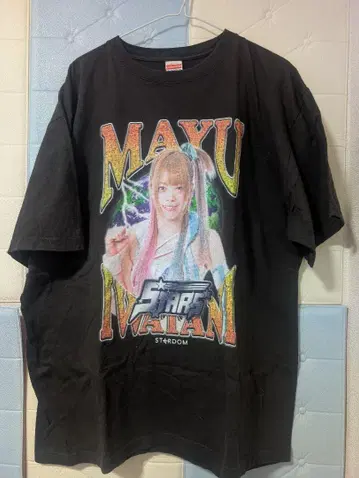 이와타니 마유 랩 티셔츠 XXL (STARDOM)