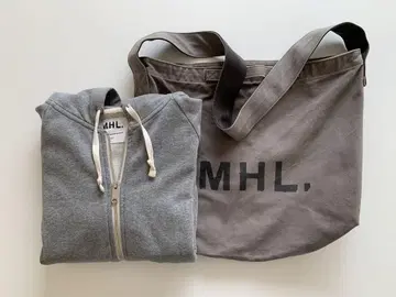 MHL. 토트백과 후드 부착 자켓 세트