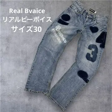 Real Bvaice 리얼비보이스 데미지 가공 데님 청바지 Y2K