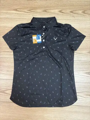 새상품 Callaway 캘러웨이 여성용 골프 셔츠 S 블랙