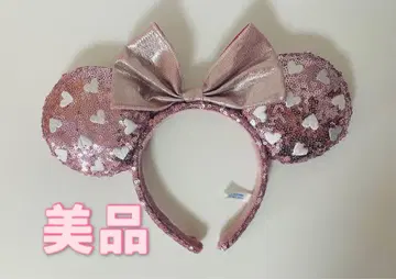 미니 귀 머리띠 핑크 하트