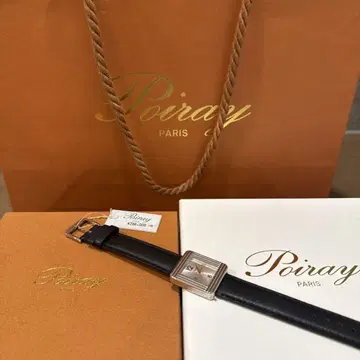 Poiray 손목시계 블랙 가죽