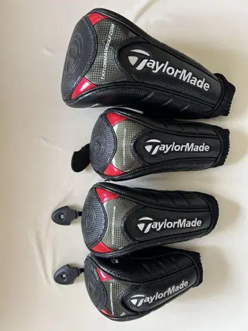TaylorMade 테일러메이드 골프헤드커버 4개 세트 블랙