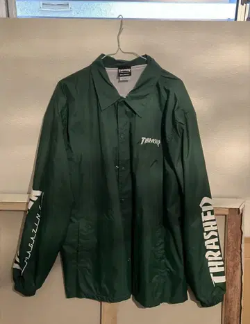 THRASHER 나일론 자켓 XL 그린 트레셔