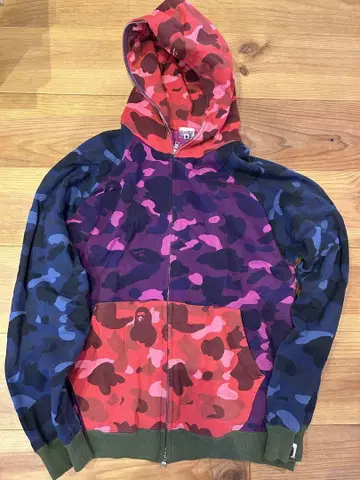 ape mix 컬러 카모 후드티 M nigo