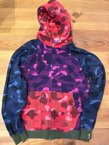 ape mix 컬러 카모 후드티 M nigo