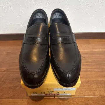 REGAL 블랙 가죽 로퍼