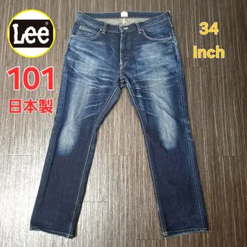 Lee 리 101 일본제 빈티지 가공 34Inch 스트레치 있음