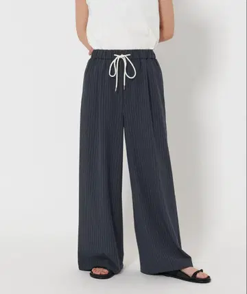 새상품 marw united arrows 스트라이프 팬츠 네이비 36