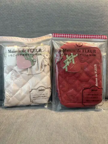 Maison de FLEUR 파우치 딸기 백 로손 한정판