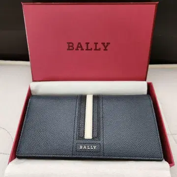 BALLY 네이비 장지갑