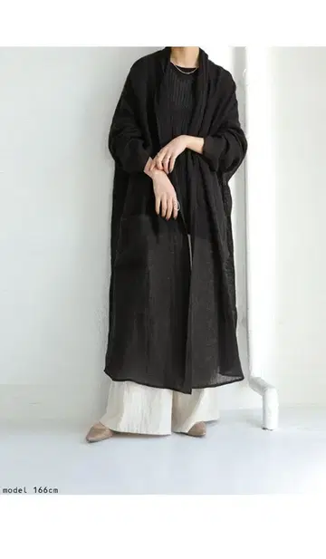 antiqua KINU 롱 린넨 가디건
