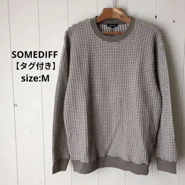 썸디프 SOMEDIFF 택 포함 와플 긴팔 롱T 상의 그레이 M