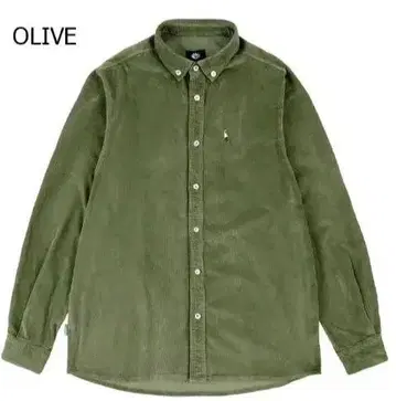 MAGENTA 스케이트보드 올리브 코듀로이 셔츠