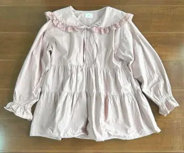 merry jenny 스퀘어 컬러 블라우스 더스티 핑크