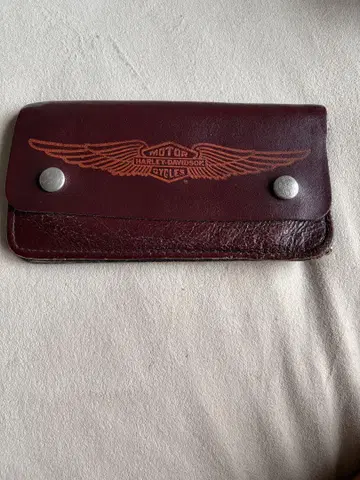 Harley-Davidson 가죽 장지갑 USA제 80s