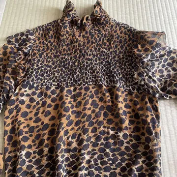 THE KOOPLES 레오파드 무늬 블라우스