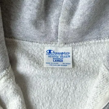 Champion Reverse Weave 풀 집업 후드티 L 파랑 택