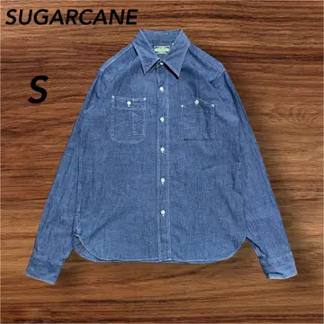 SUGARCANE 슈가케인 가챠포켓 샴브레이 데님 셔츠 S