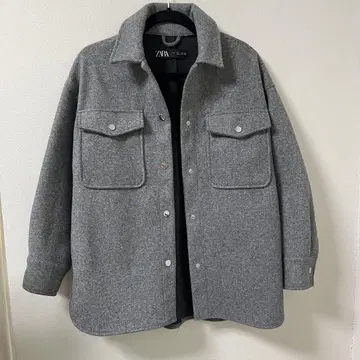 ZARA 자켓 셔츠 그레이 S