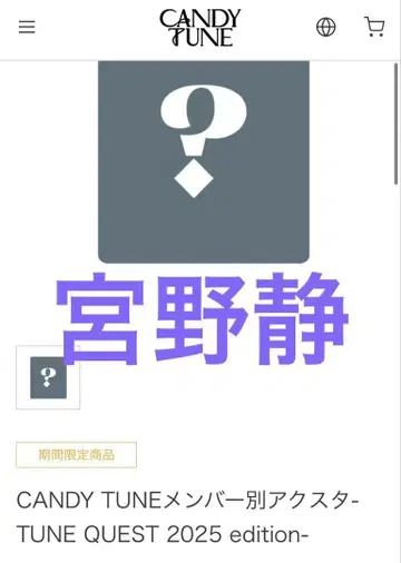 CANDY TUNE 미야노 시즈카 QUEST 아크릴 스탠드