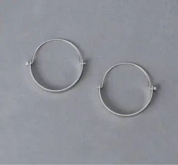 [미사용 새상품] UNITED ARROWS 40MM 스윙 후프 귀걸이