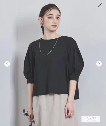 새상품급 UNITED ARROWS 코쿤 슬리브 티셔츠