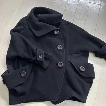 mercibeaucoup. 블랙 울 코트
