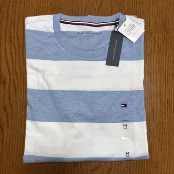 Tommy Hilfiger 스카이블루 스트라이프 T셔츠 M 사이즈