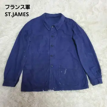 60s 70s 프랑스군 세인트 제임스 워크 자켓 코튼 트윌