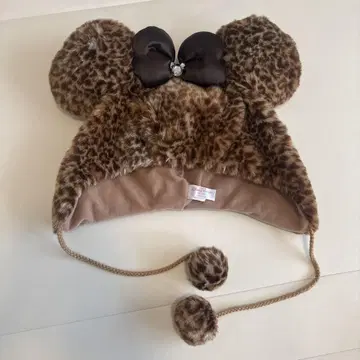 레오파드 무늬 미니 모자