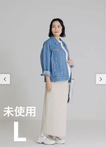 [ 미사용 새상품 ] 펠리시모 마터니티 리브 스커트 L