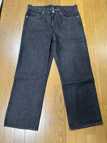 H&M 릴랙스 핏 블랙 데님 36/30 시착만 한 상품, 새상품급