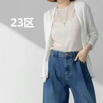 23구 멀티 기능 시어 숏 가디건 화이트 38 사이즈