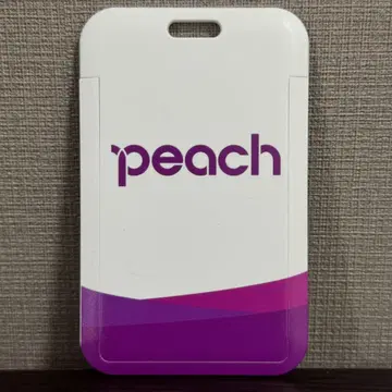 Peach 피치 IC 카드 패스 케이스 러기지 택 새상품